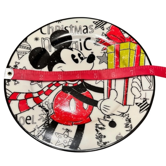 Disney Mickey Mouse 8 inch Christmas Magic Decorative Ceramic Plate - Picture 7 of 7